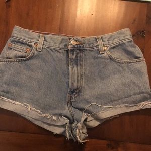 Levi ripped shorts